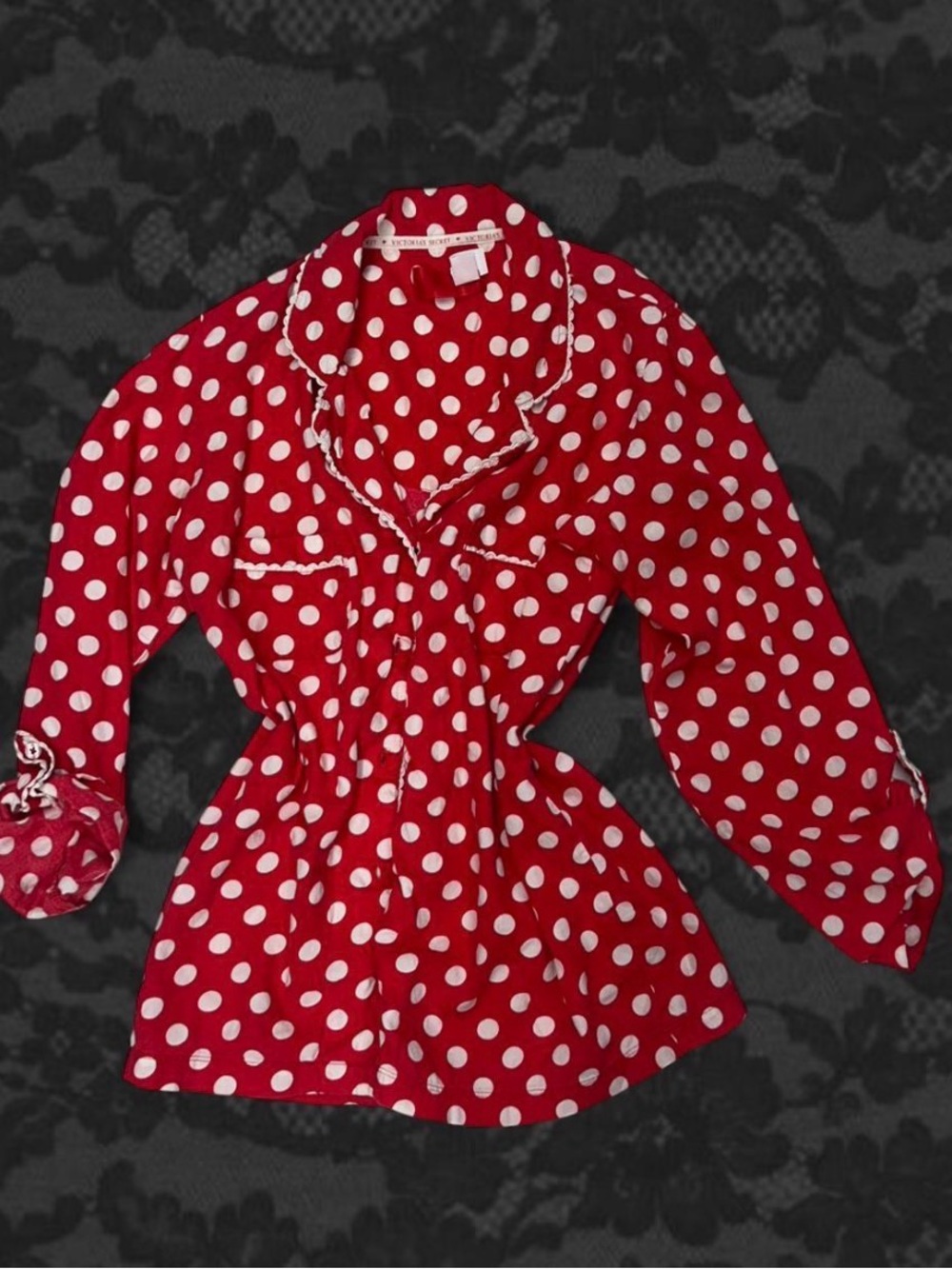 Victoria's Secret vintage Red and White Polka Dot Top